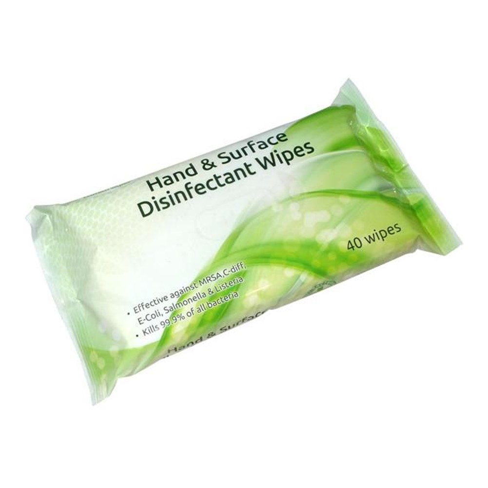 EcoTech Hand & Surface Disinfect. Wipes A/B - 40 wipes in pouch