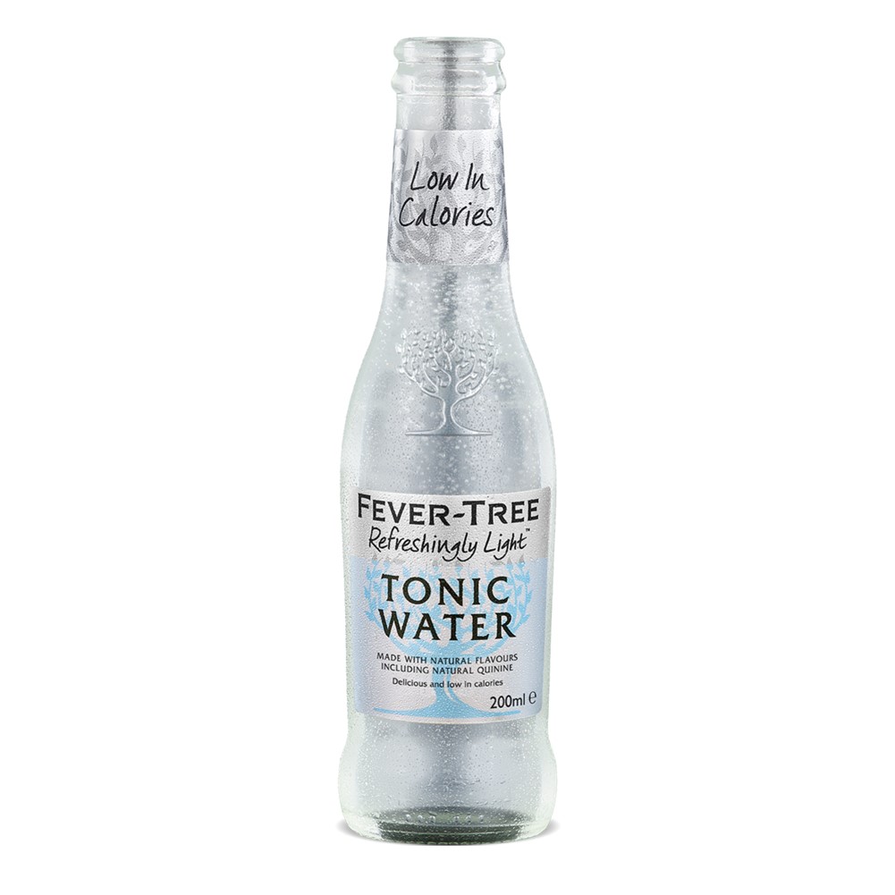 Fever Tree LIGHT Indian Tonic Water - 24x200ml glass bottles