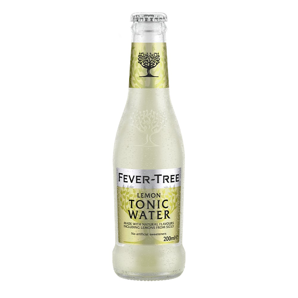 Fever Tree PREMIUM Sicilian Lemon Tonic Water 24x200ml glass bottles
