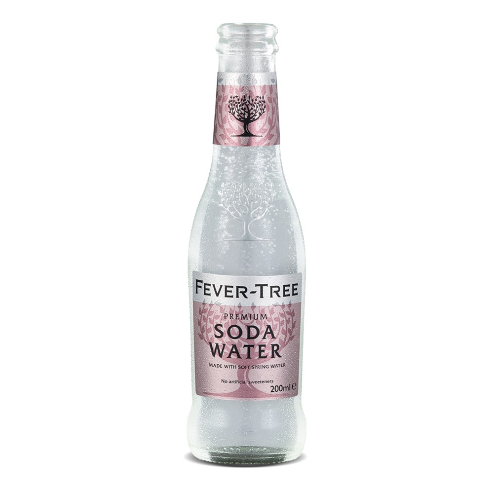 Fever Tree PREMIUM Soda Water - 24x200ml glass bottles