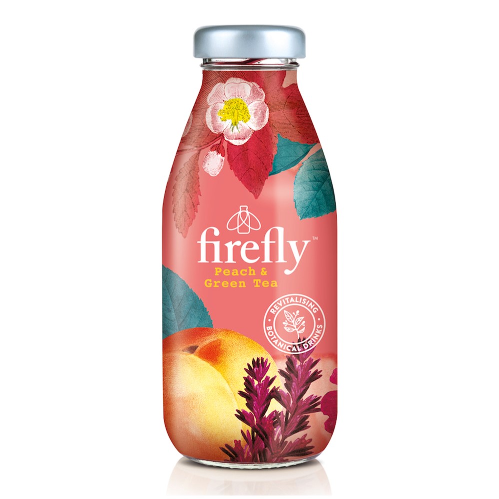 Firefly Peach & Green Tea - 12x330ml glass bottles