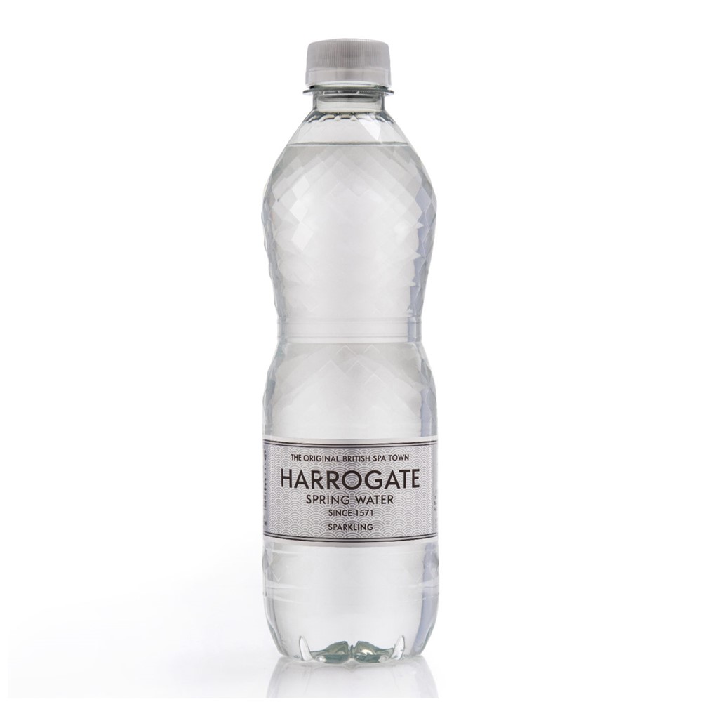Harrogate Sparkling Water 24x500ml plastic bottles Go Jumbo