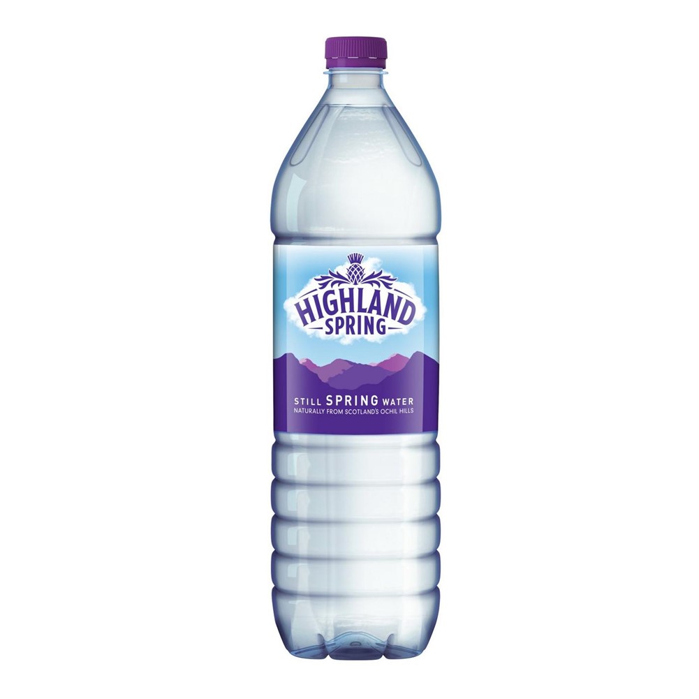 Highland Spring Still Water 12x1.5L plastic bottles Go Jumbo