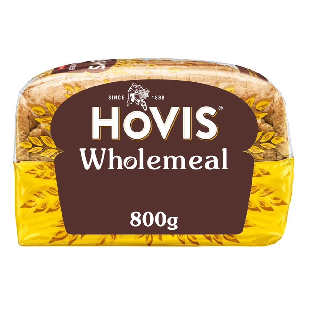 Hovis WHOLEMEAL Medium Sliced - 800g loaf