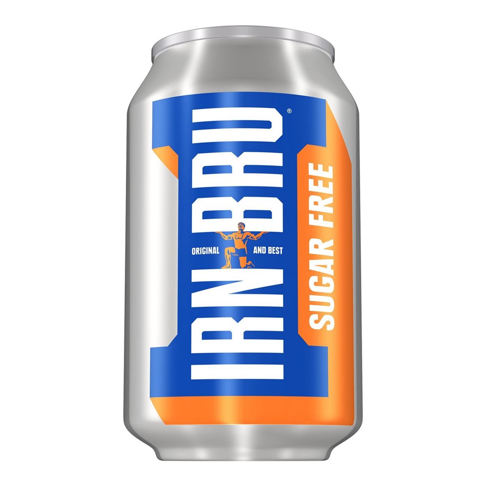 Irn Bru Sugar Free 24x330ml cans Go Jumbo