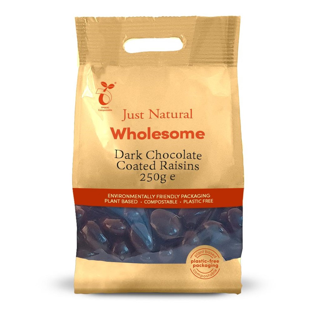 Just Natural Raisins Dark Chocolate Coated - 250g bag