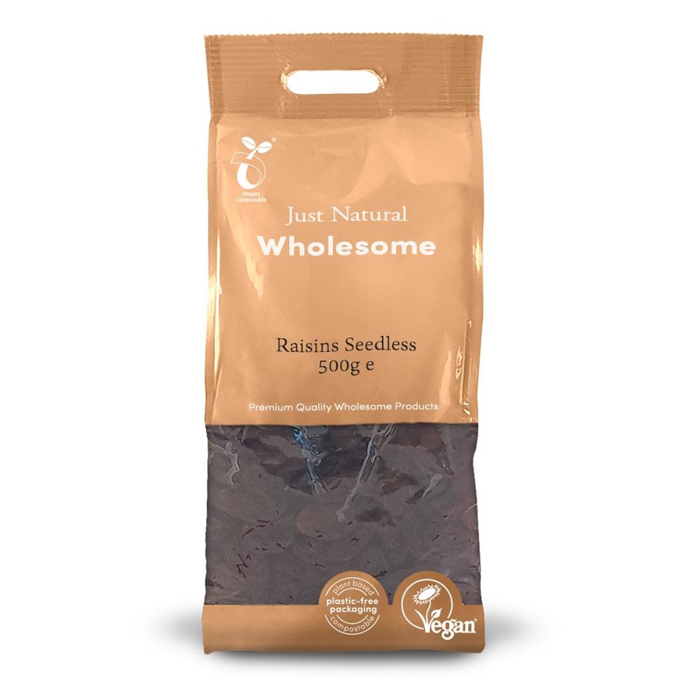 Just Natural Raisins Seedless - 500g bag