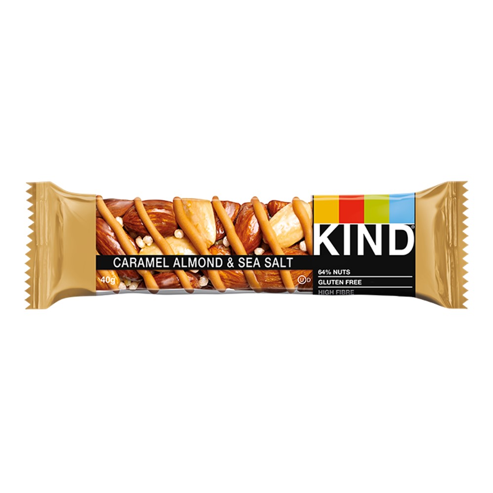 KIND Caramel Almond & Sea Salt 12x40g bars Go Jumbo