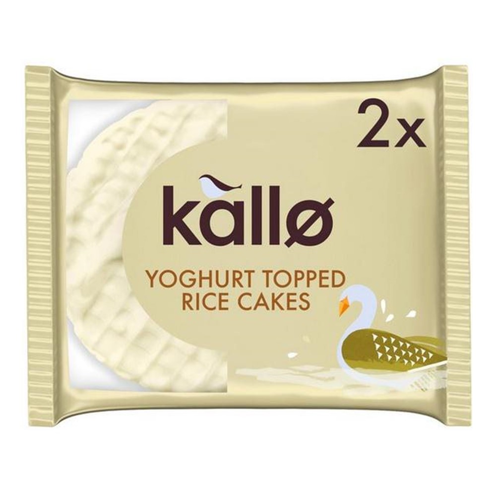 Kallo Rice Cakes Yogurt Topped 30x33g wrapped twinpacks Go Jumbo