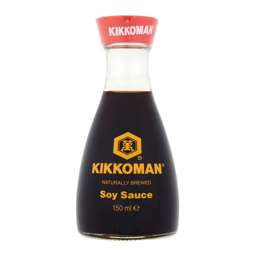 Kikkoman Soy Sauce - 150ml glass dispenser bottle