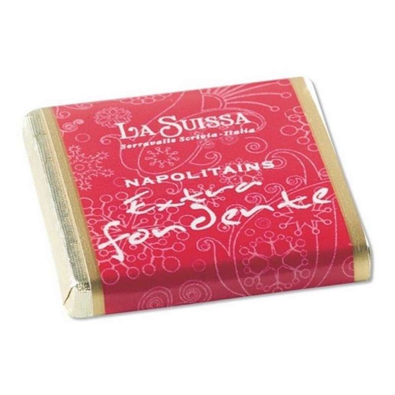 La Suissa Napolitans Dark Chocolate Squares - 1kg bag [c.182 individually wrapped]