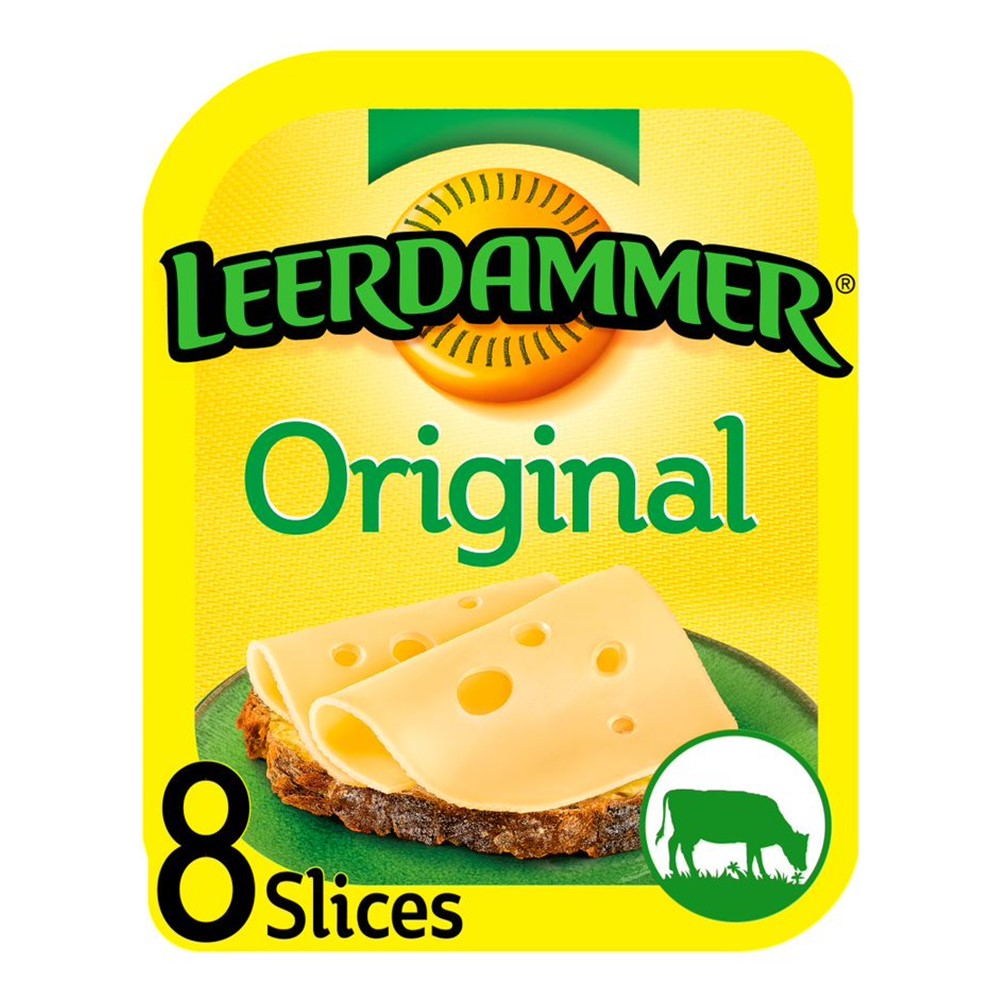 Leerdammer Cheese Slices 160g [8 slices] packet Go Jumbo