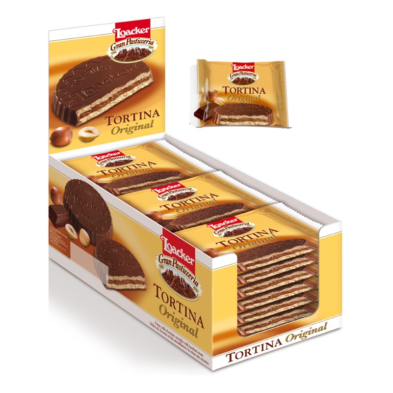Loaker Tortina Wafer - 24x21g wrapped biscuits