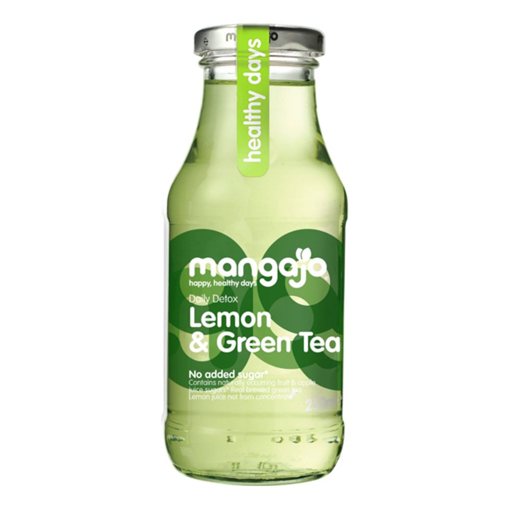 Mangajo Lemon & Green Tea - 12x250ml glass bottles