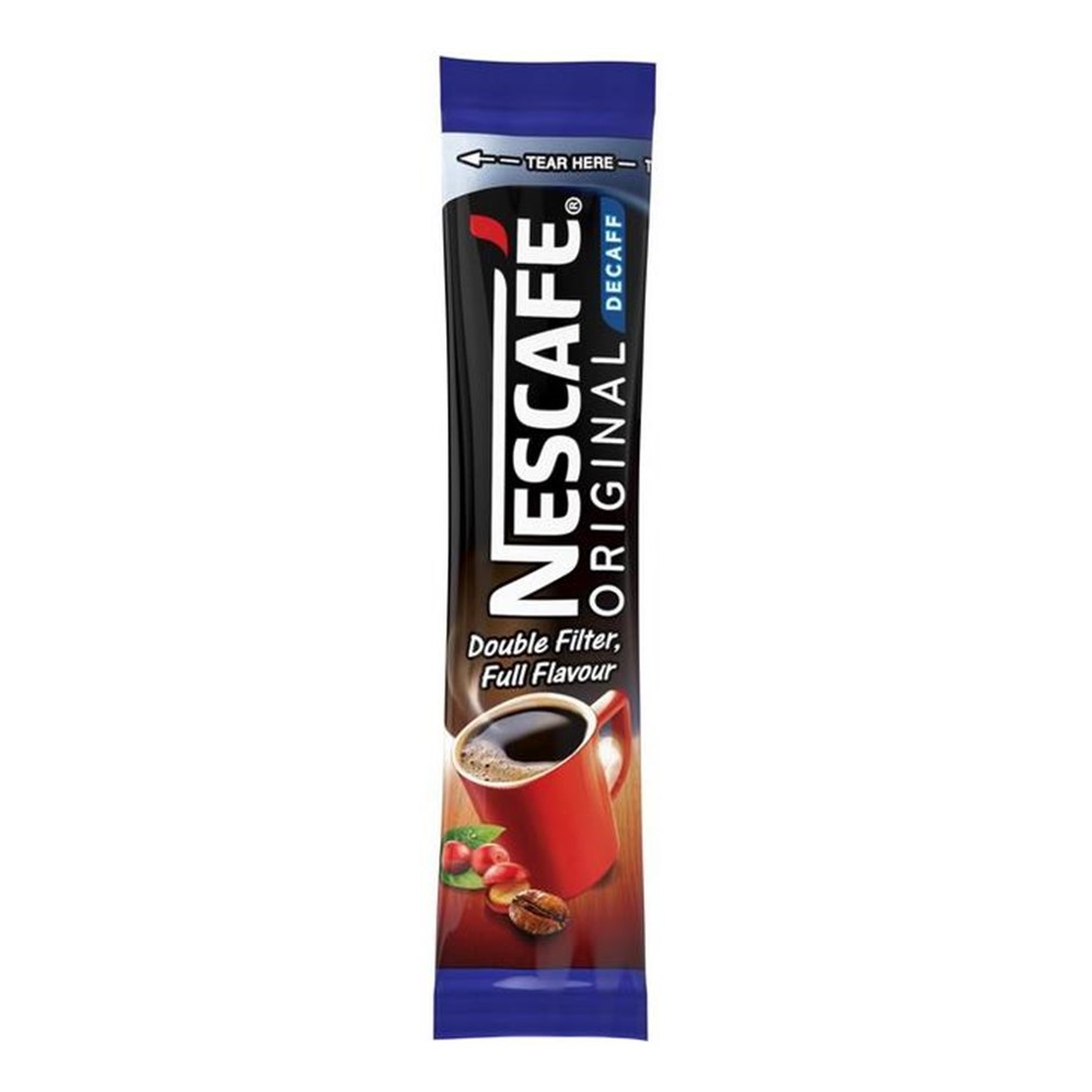 Nescafe Original Instant Coffee DECAFFEINATED - 200x1-cup sticks