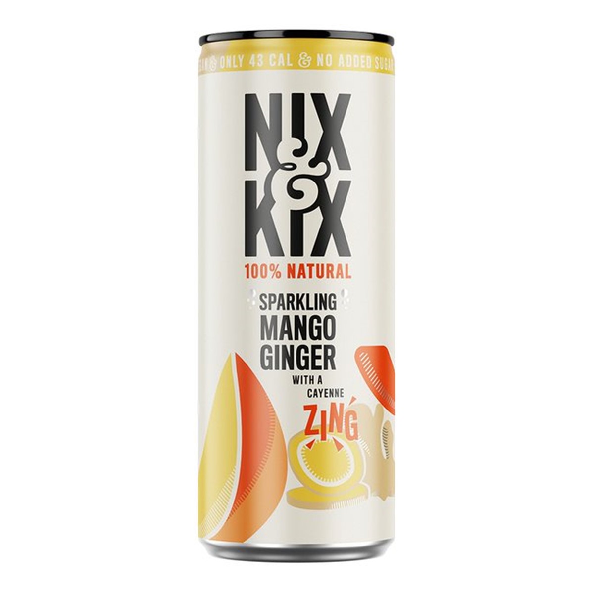 Nix & Kix Mango Ginger - 24x250ml cans