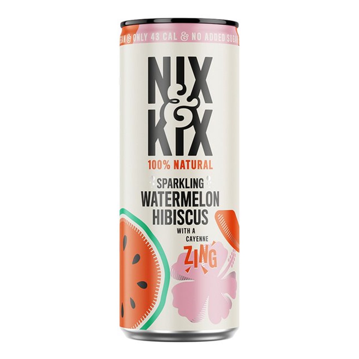Nix & Kix Watermelon Hibiscus - 24x250ml cans