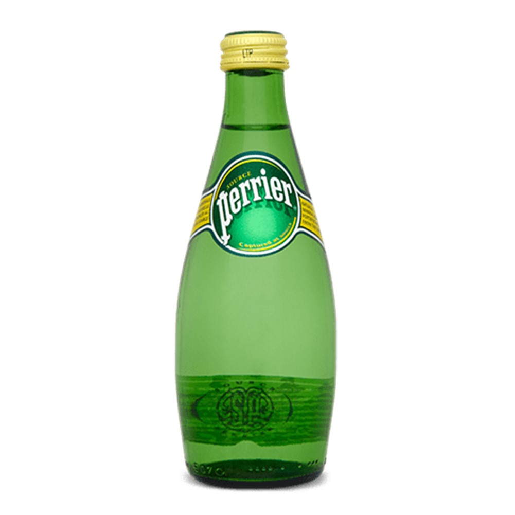 Perrier Sparkling Water 24x330ml glass bottles Go Jumbo