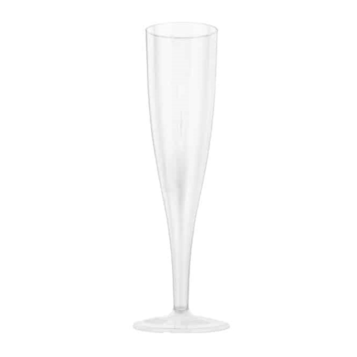 Plastico Plastic Champagne Flutes - 12 glasses