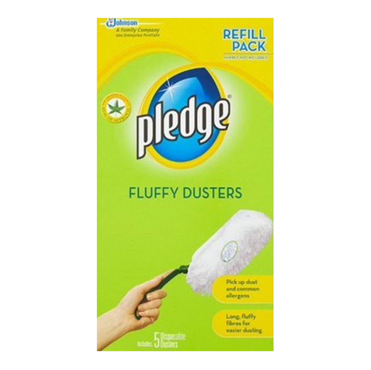 Pledge Fluffy Duster Refills 5 dusters Go Jumbo