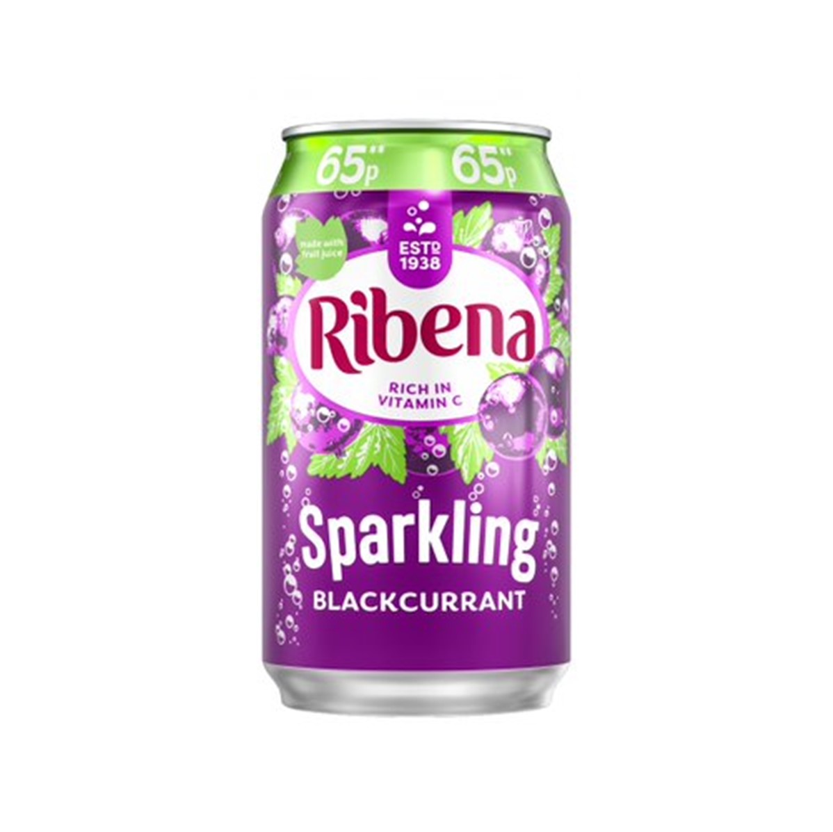 Ribena Sparkling Blackcurrant - 24x330ml cans