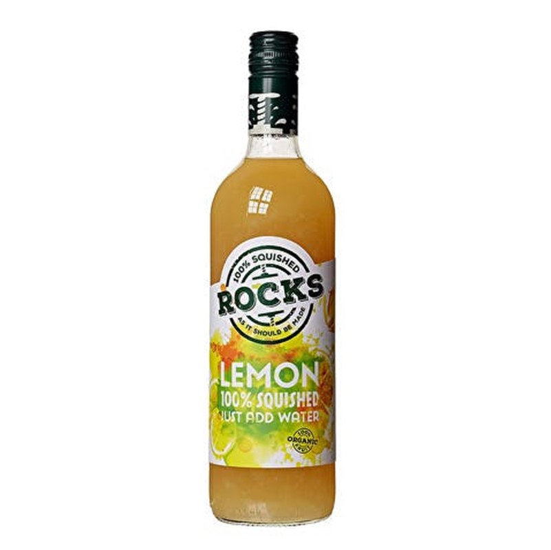 Rocks Lemon Squash - 740ml glass bottle [ORG]