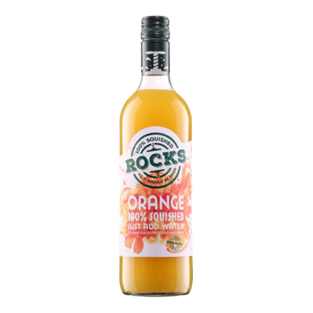 Rocks Orange Squash - 740ml glass bottle [ORG]
