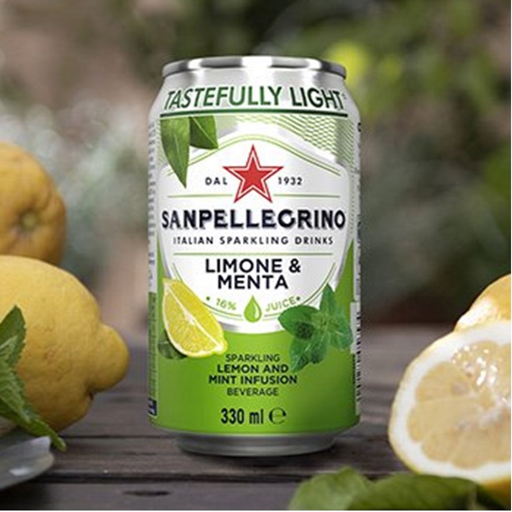 San Pellegrino Lemon & Mint - 24x330ml cans