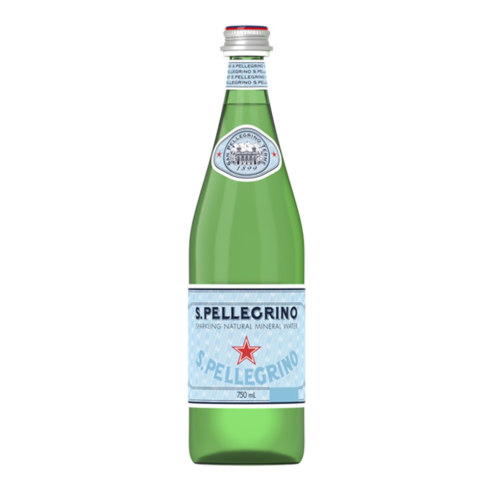 San Pellegrino Sparkling Water - 12x750ml glass bottles