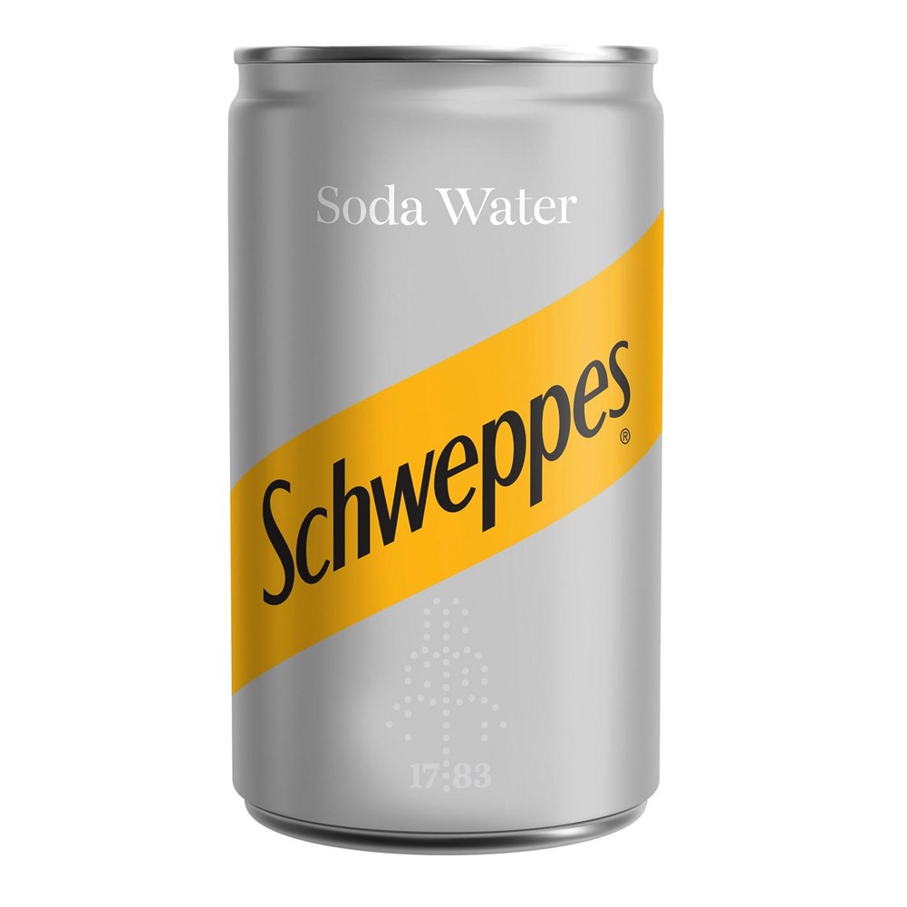 Schweppes Soda Water - 24x150ml BABY cans