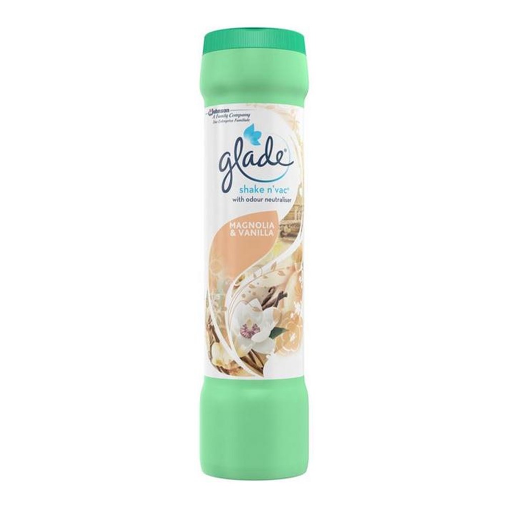 Glade Shake & Vac Carpet Freshener Vanilla & Magnolia - 500g shaker