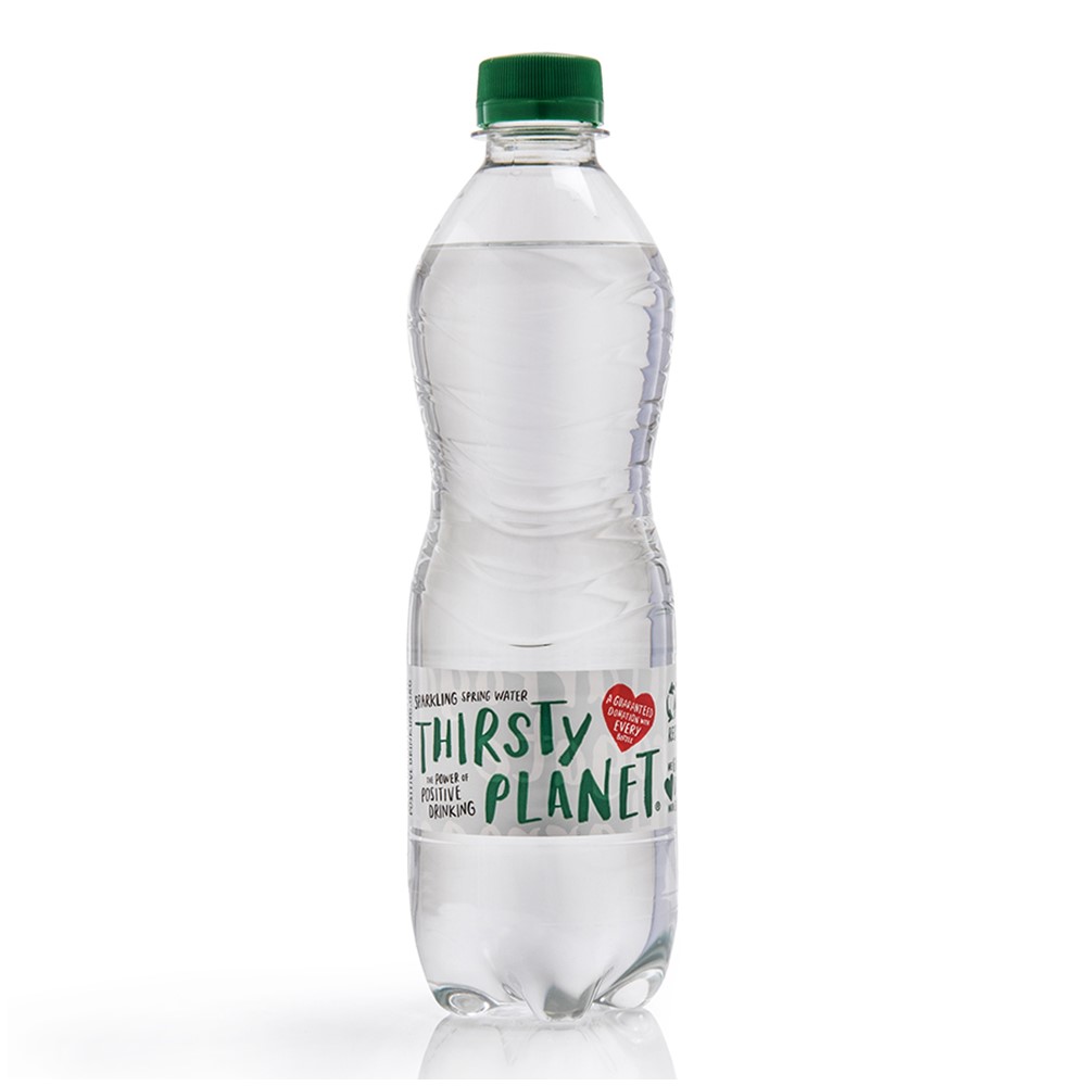 Thirsty Planet Sparkling Water - 24x500ml plastic bottles