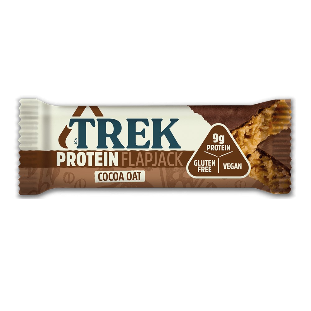 Trek Protein Flapjack Cocoa Oat - 16x50g bars [GF]