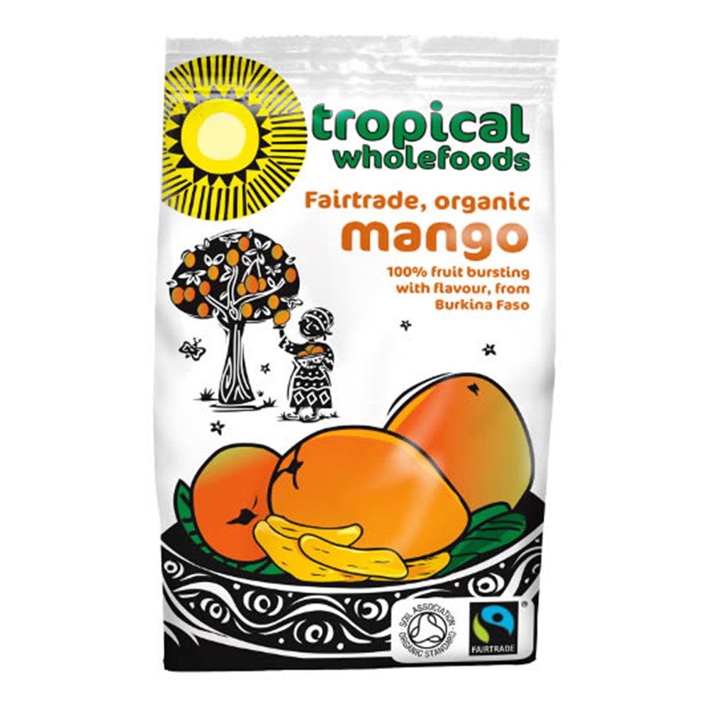 Tropical Wholefoods Dried Mango - 100g packet [FT & ORG]