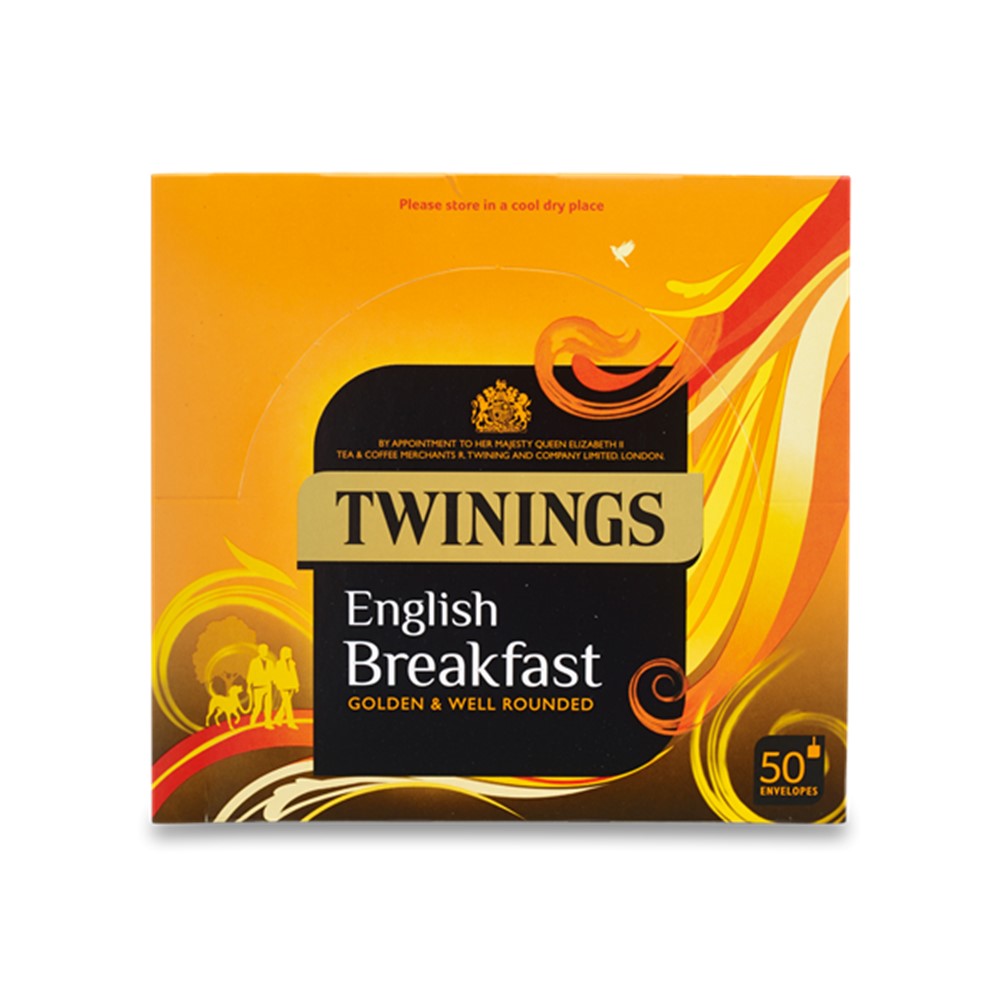 Twinings English Breakfast - 50 tea bags in envelopes