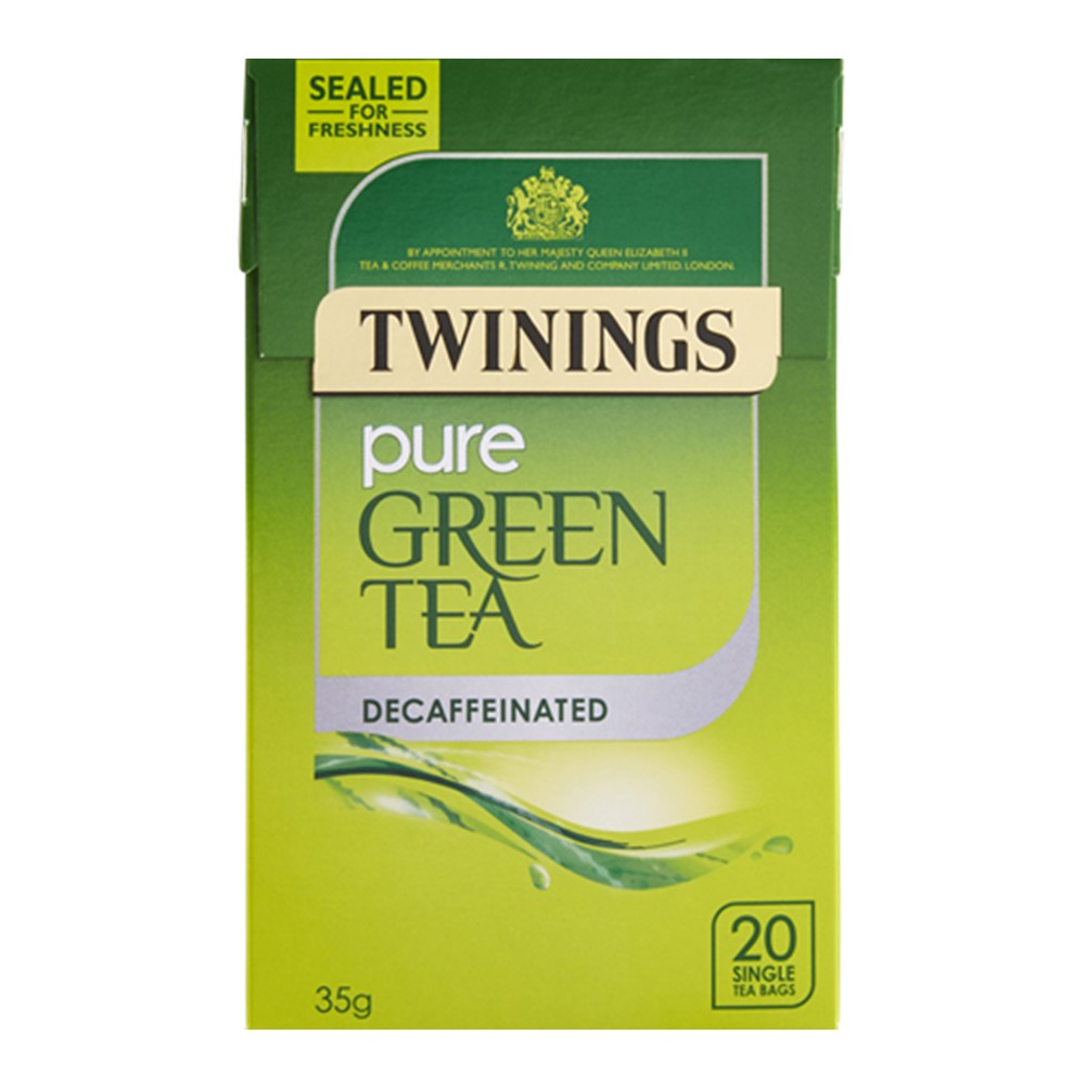 Twinings Green Tea DECAFFEINATED - 20 tea bags
