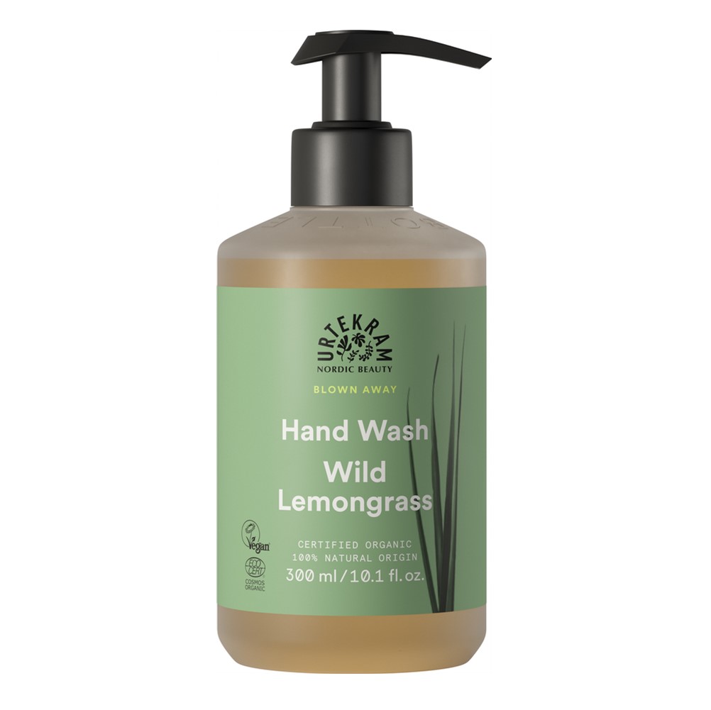 Urtekram Hand Wash Wild Lemongrass - 300ml hand pump [ORG & VEGAN]