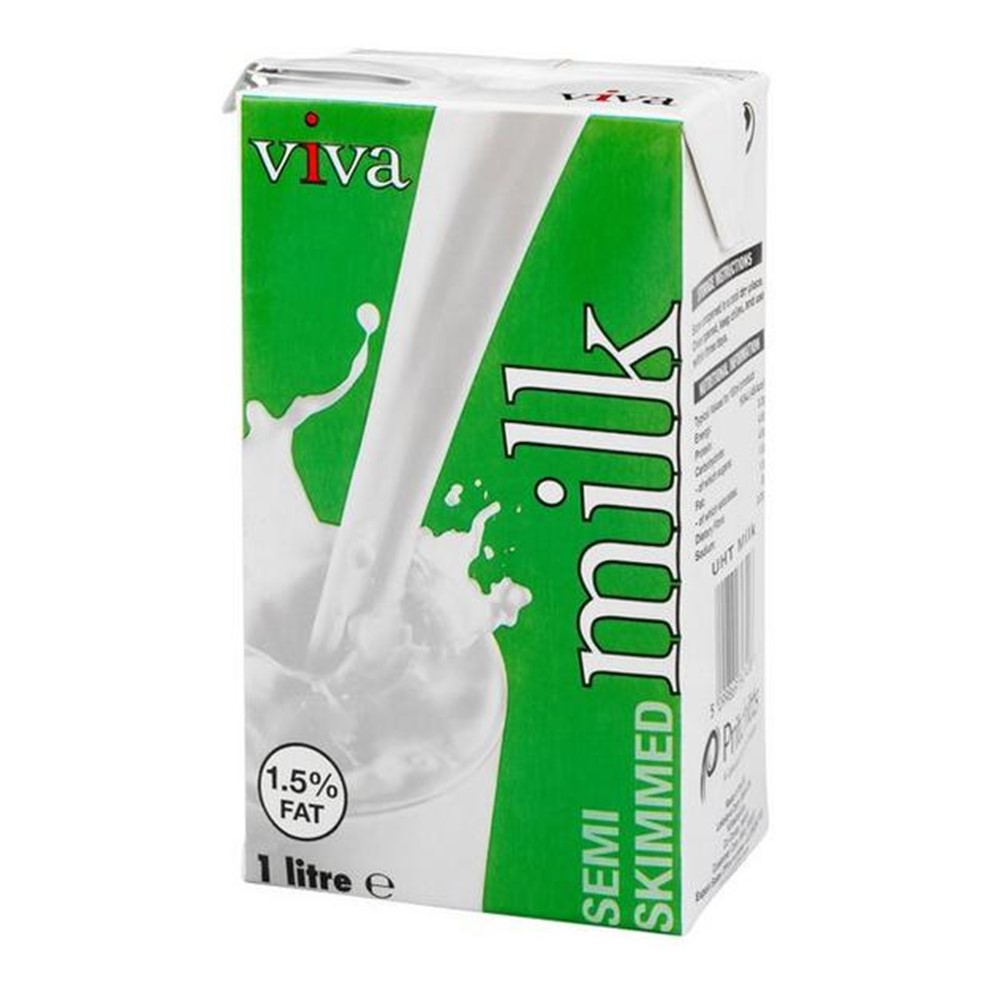 Lakeland Dairies Semi Skimmed Milk [UHT Long Life] - 12x1L cartons