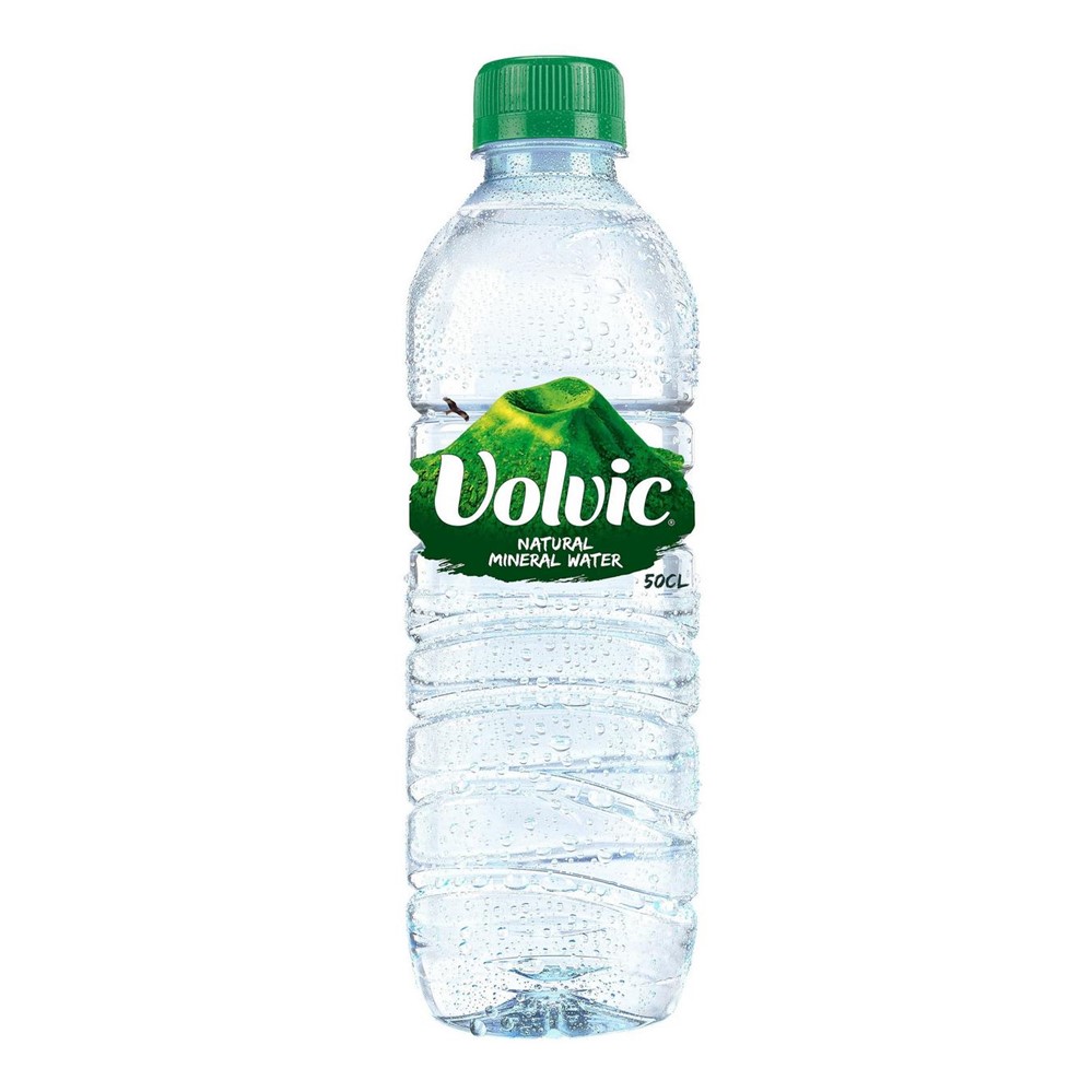 Volvic Still Water 24x500ml plastic bottles Go Jumbo