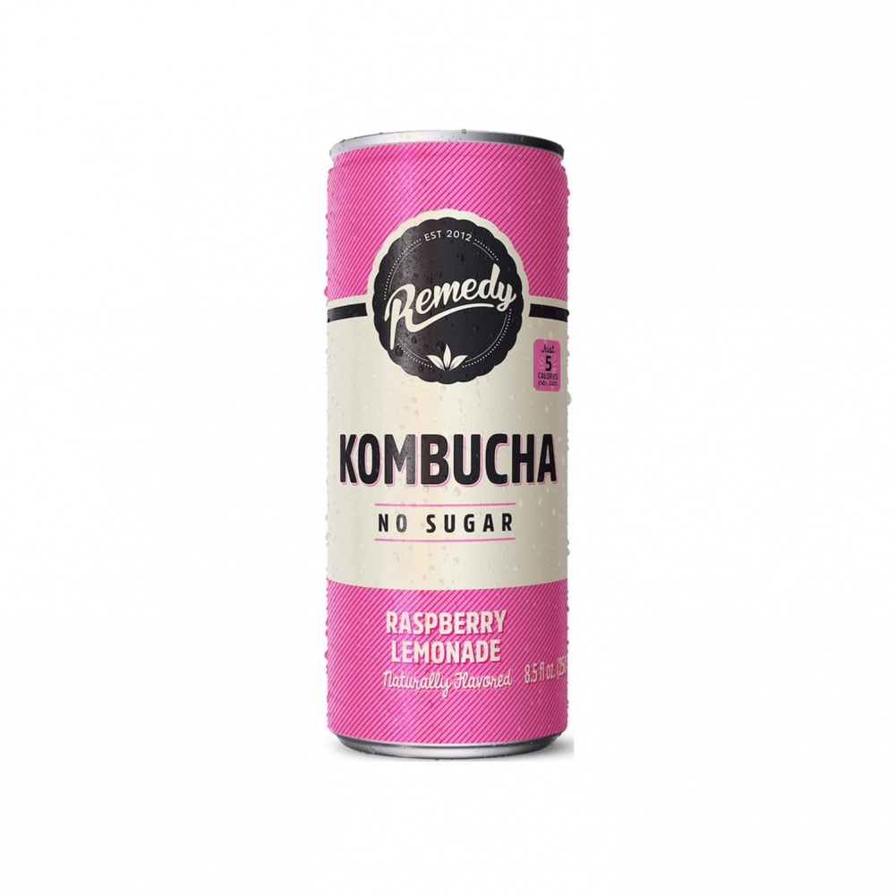 Remedy Kombucha Raspberry Lemonade - 12x250ml cans