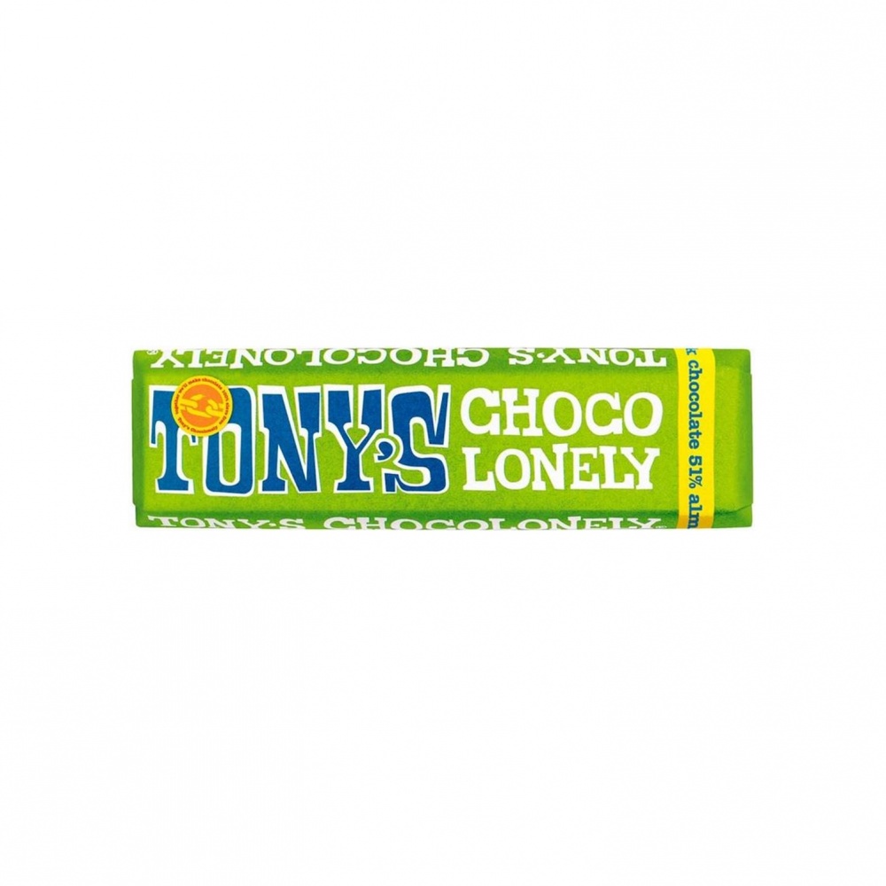 Tony's Chocolonely Dark Chocolate Almond & Sea Salt - 35x47g bars [FT]